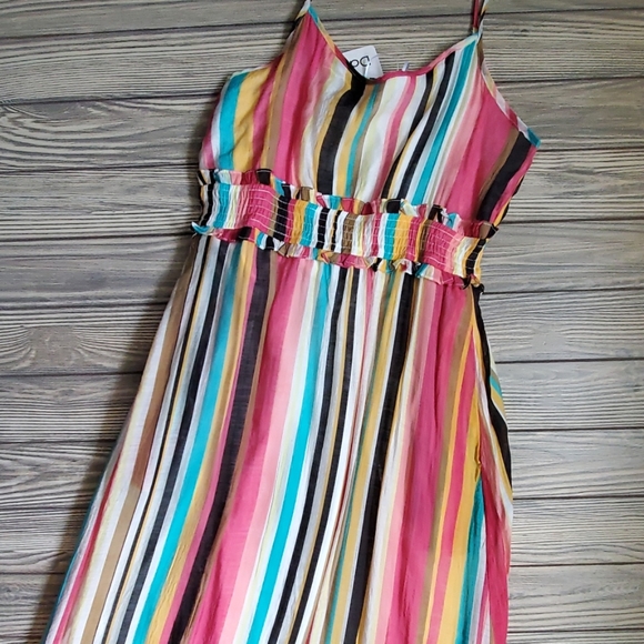 Pink Mint Stripe Maxi Dress - Picture 3 of 8